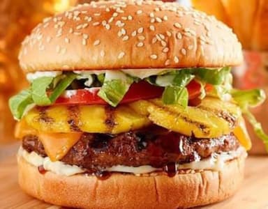 Hamburguesa hawaiana🍔🍍