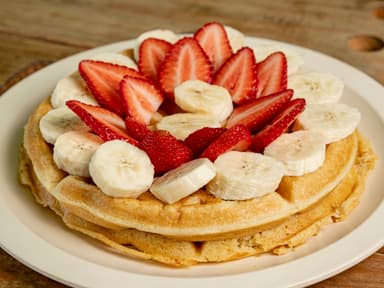 Waffles con Fruta