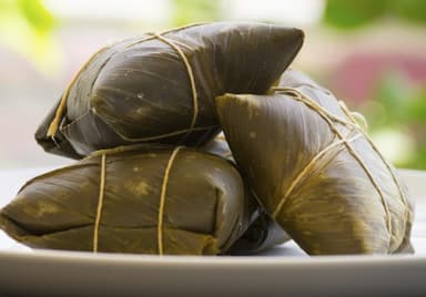 Piña tamal de cerdo