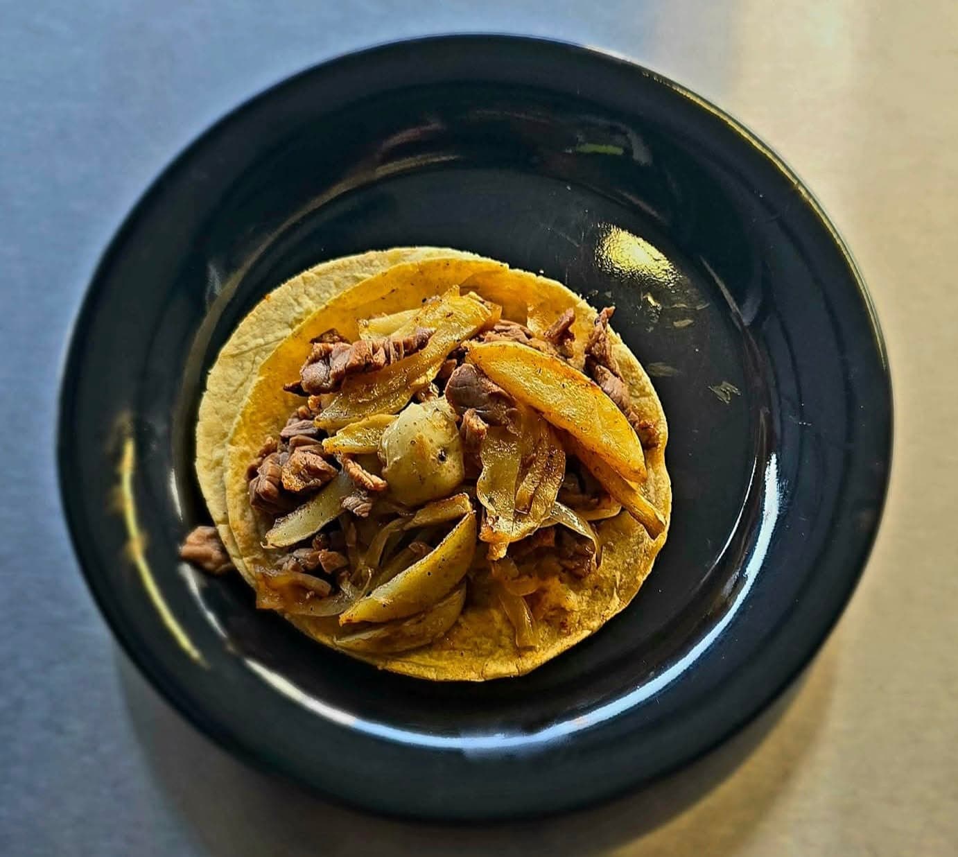 Taco de Cecina con Papas