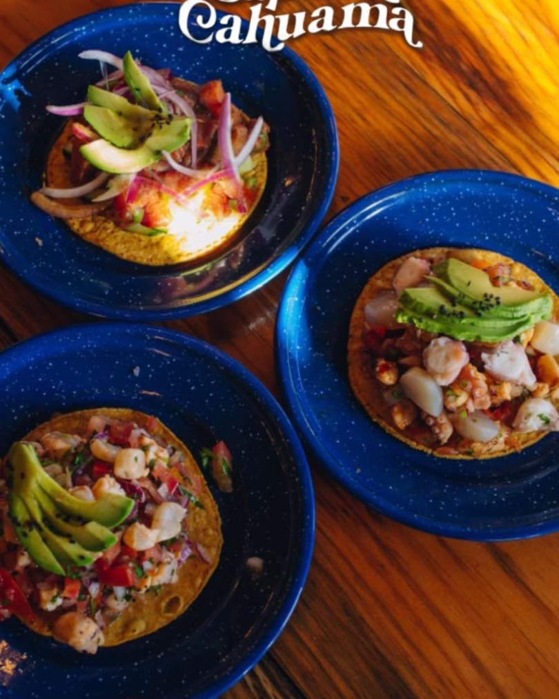 Tostada de Ceviche de Camarón