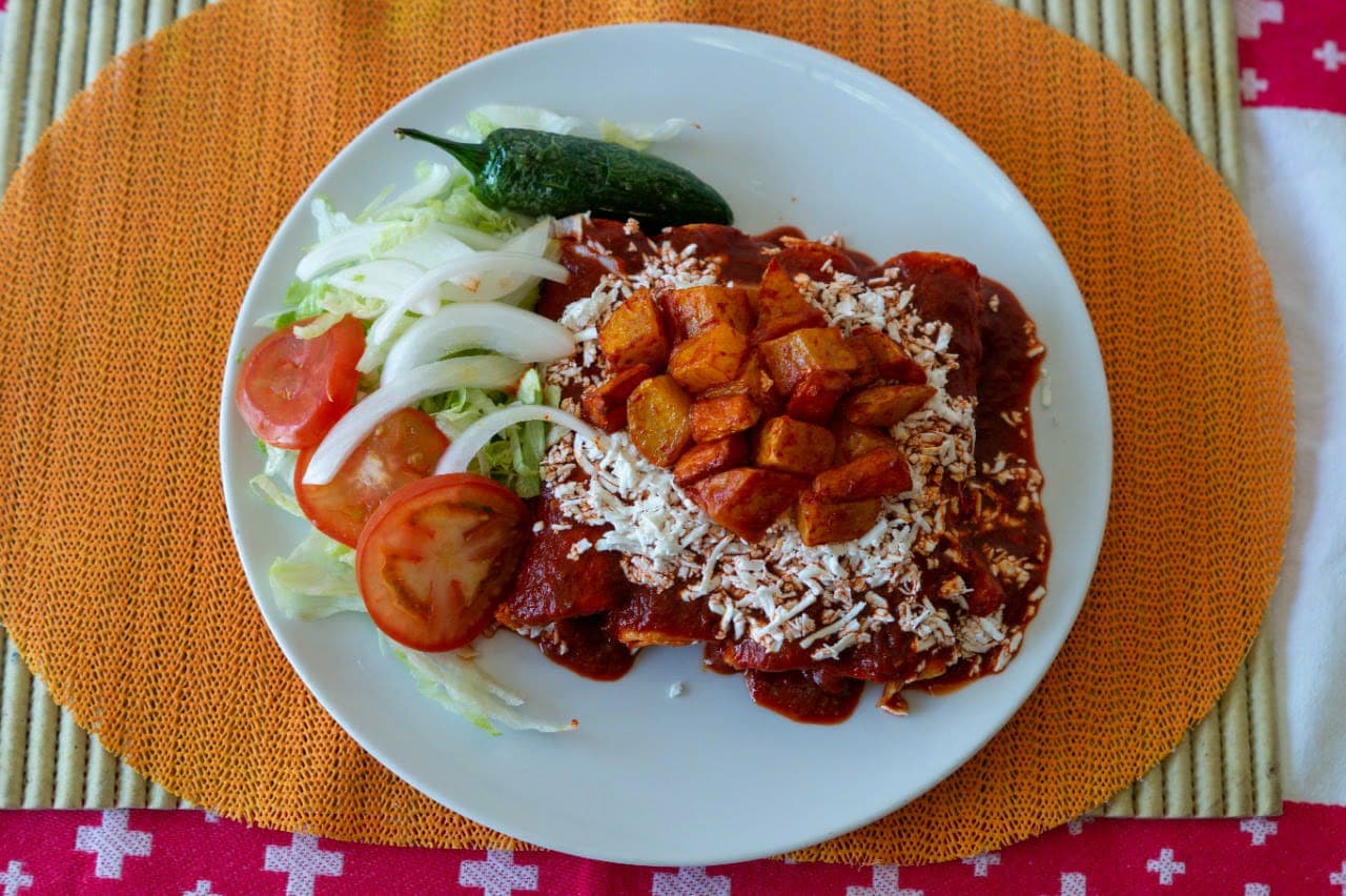 Enchiladas rojas