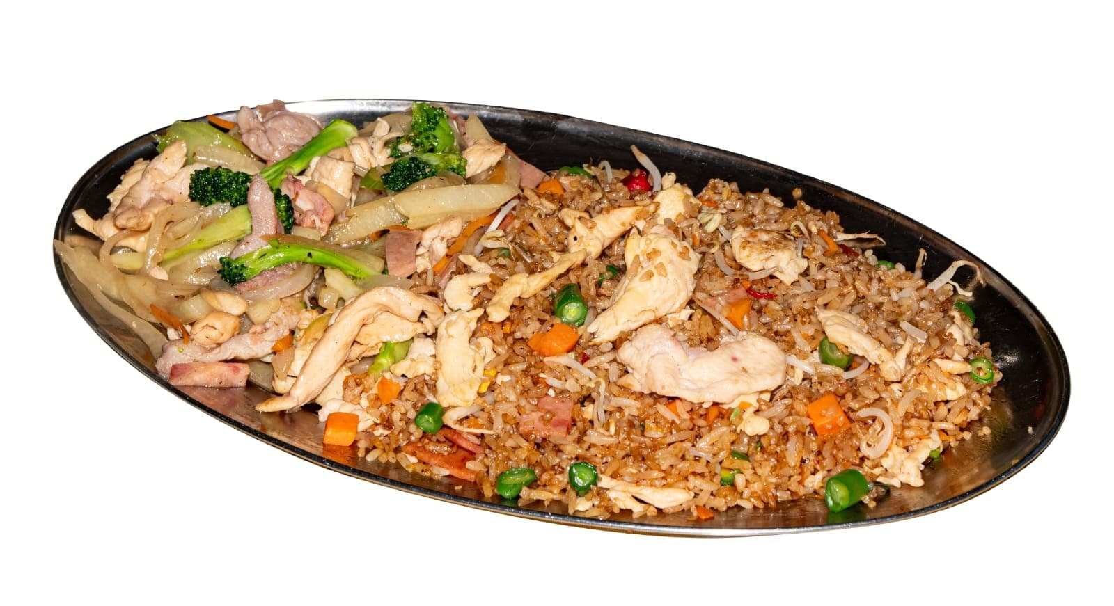Combo Plato # 1 (Arroz chino y chop suey)