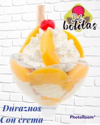 Crema con Duraznos