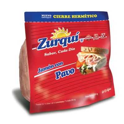 Jamón con Pavo Zurquí 350 g