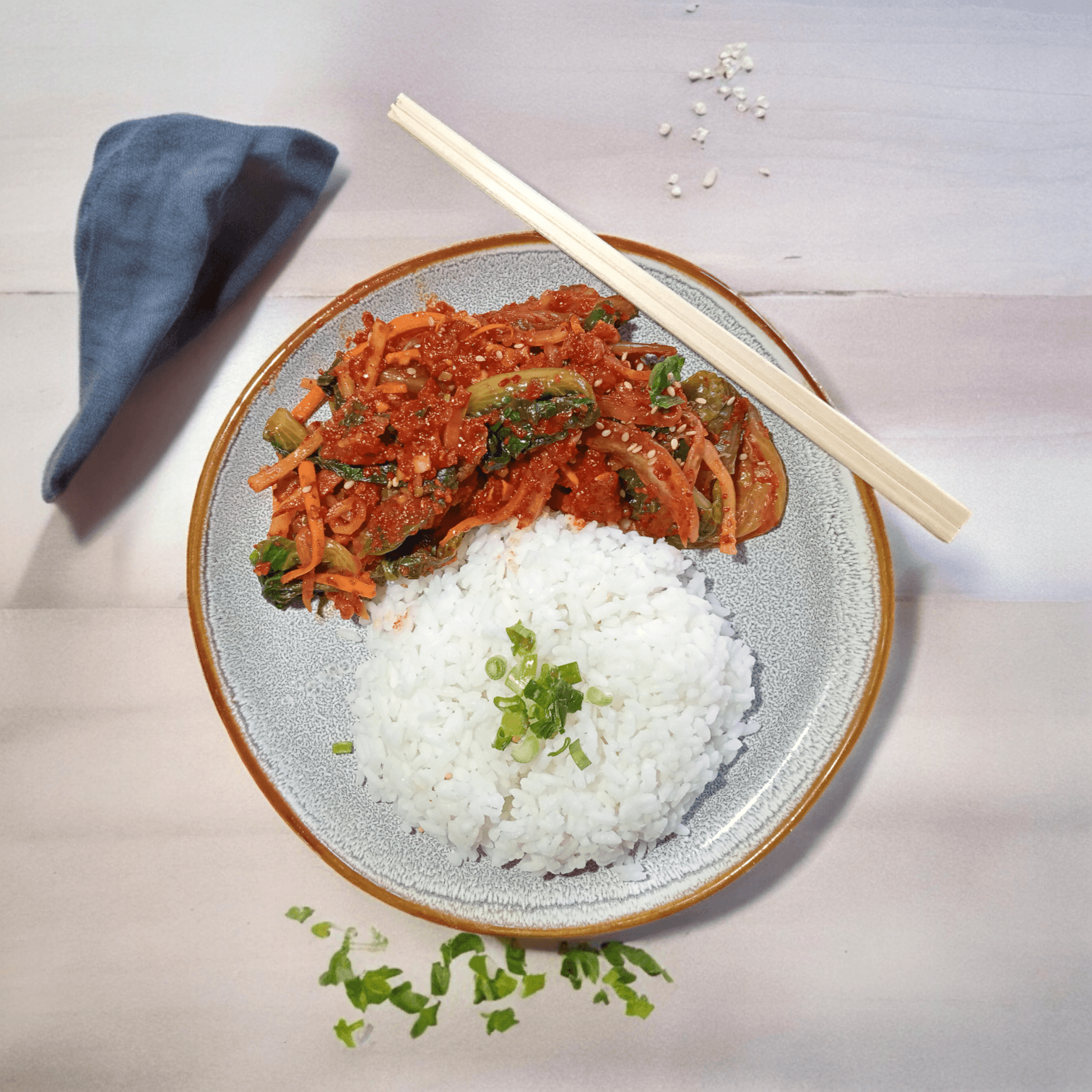 Kimchi con Arroz