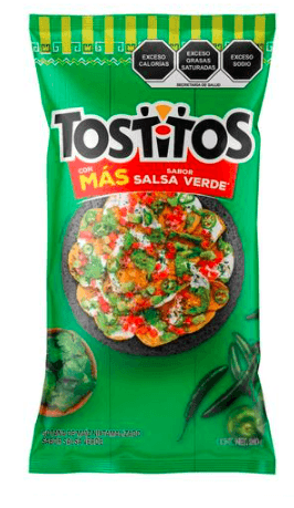 Bolsa de tostito salsa verde