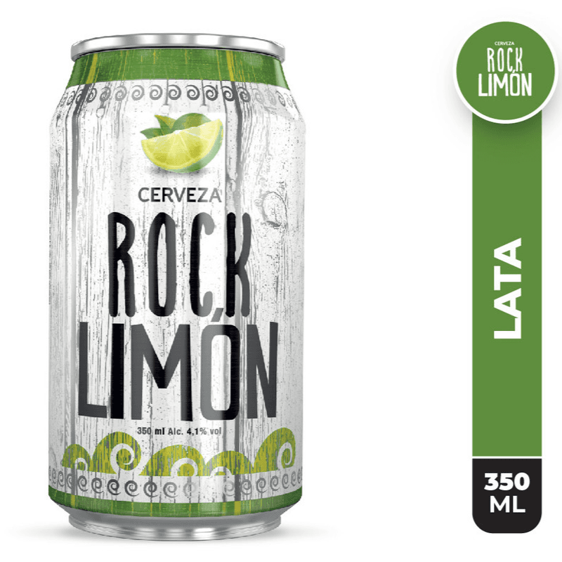 ROCK ICE CERVEZA LIMON LATA 350 ML