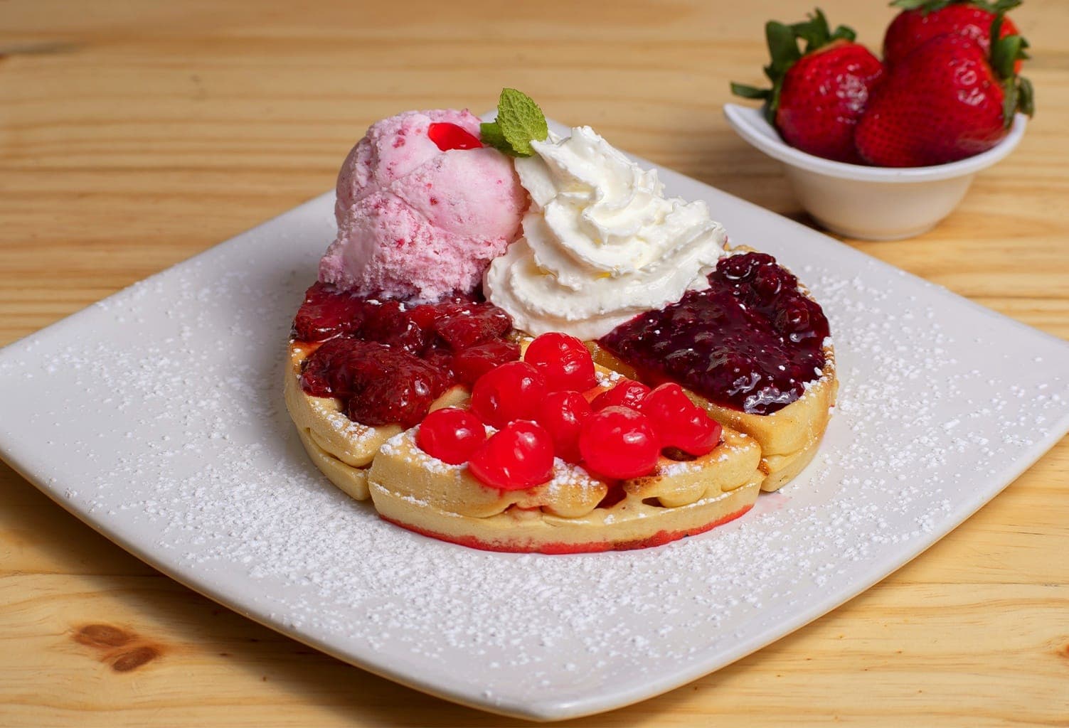 Waffle Frutos Rojos