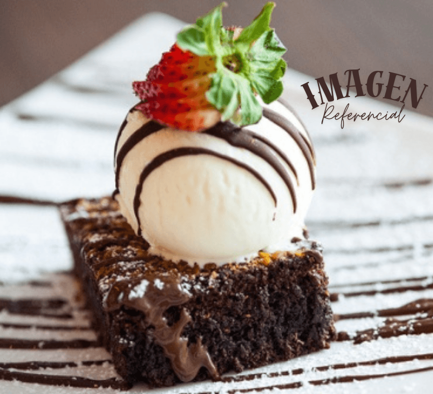 Brownie con Helado