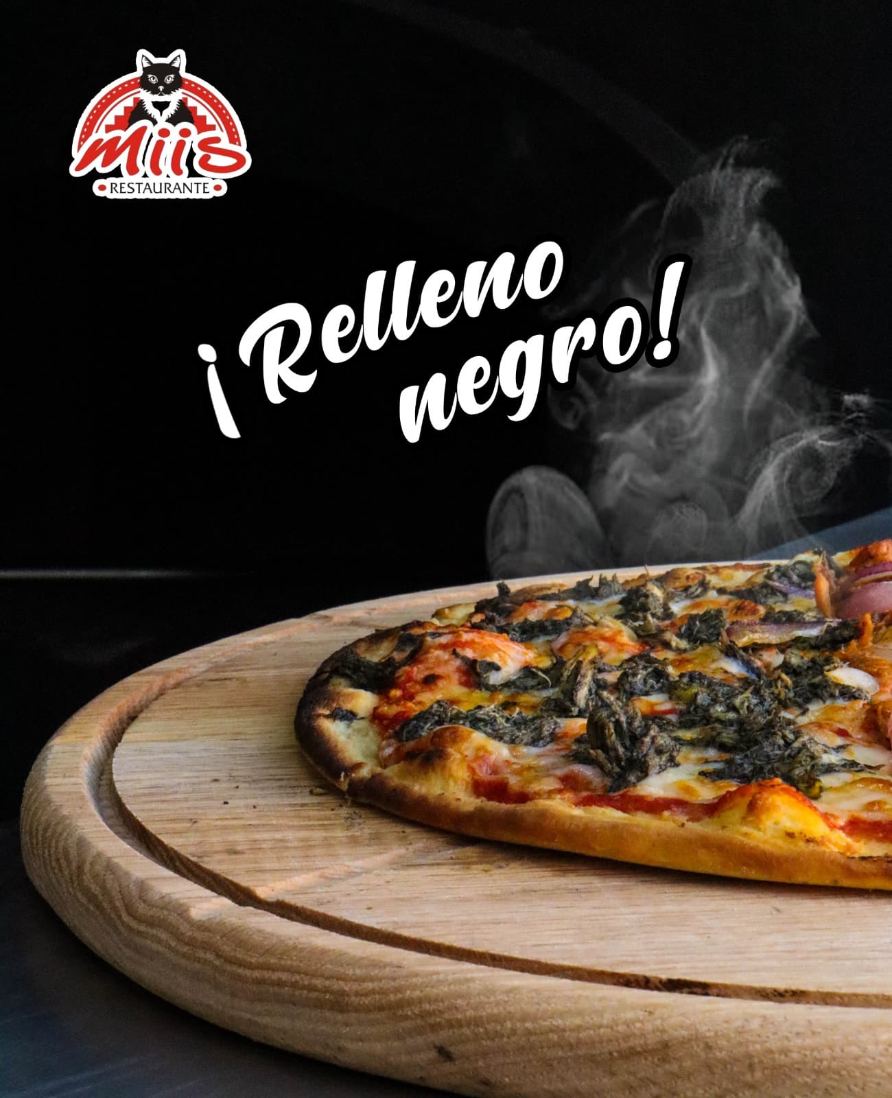 Pizza Relleno Negro