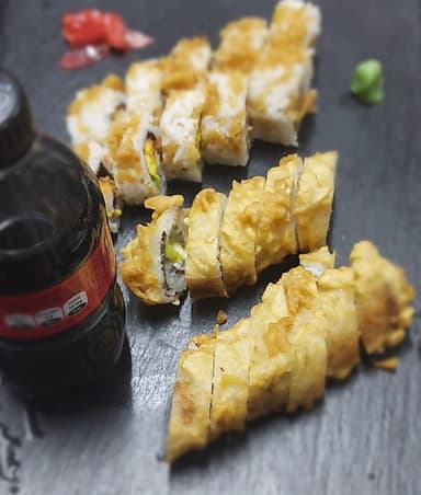 20 PIEZAS -shin #3 kani /salmón s + 1BEBIDA GRATIS Copiar