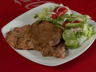 Milanesa de Puerco con Ensalada
