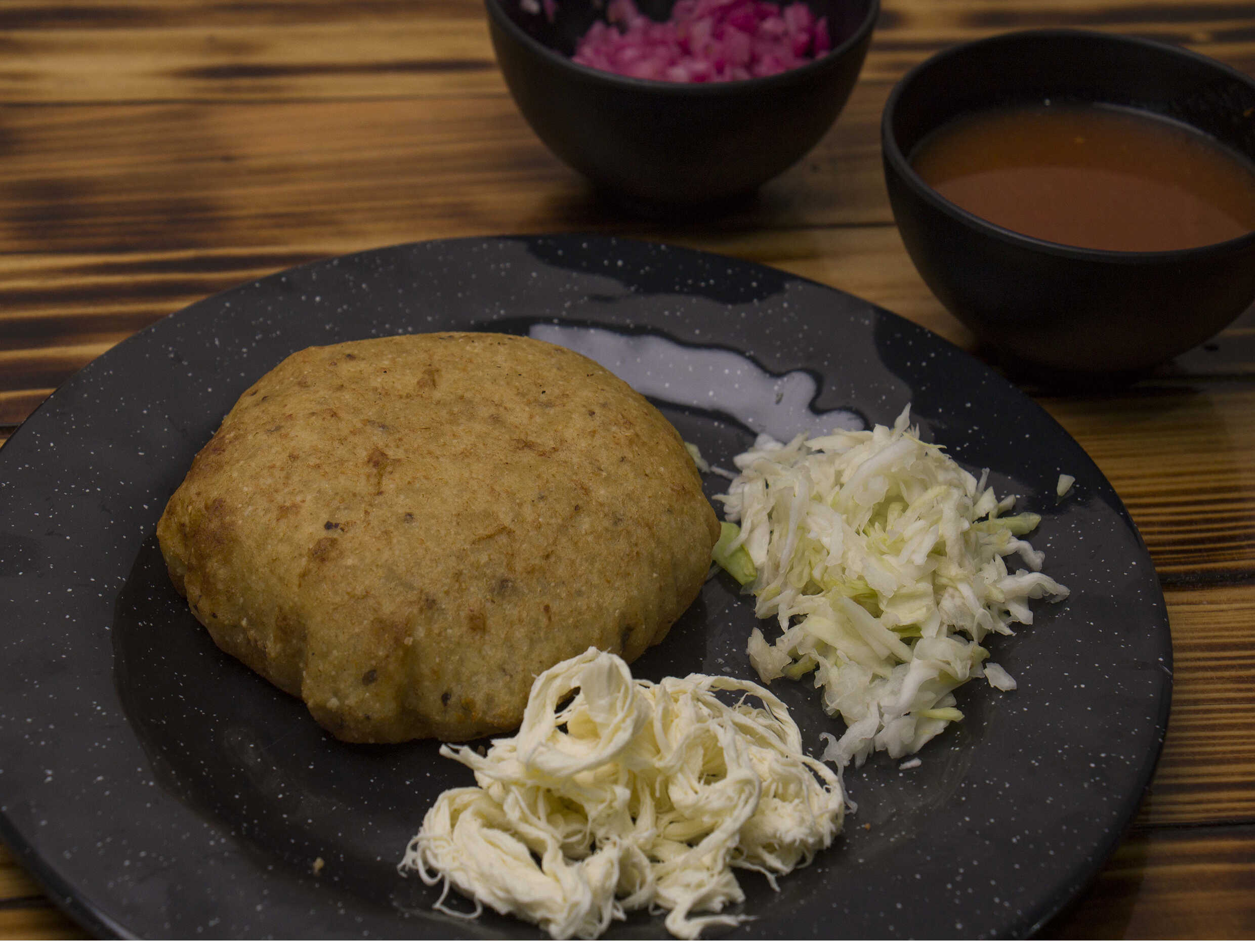 Panucho de Camarón con Queso