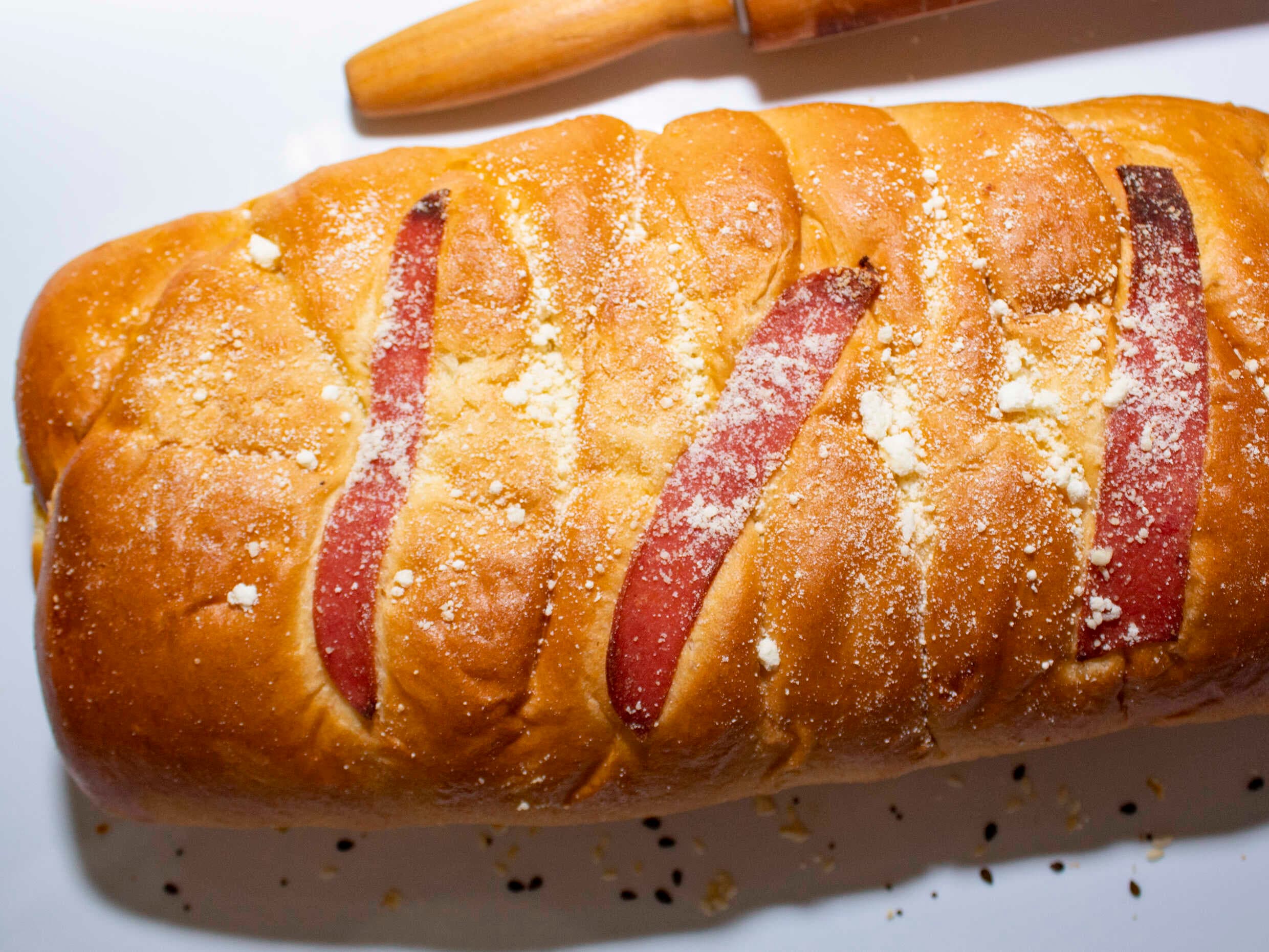 Trenzas de Jamón y Queso Crema