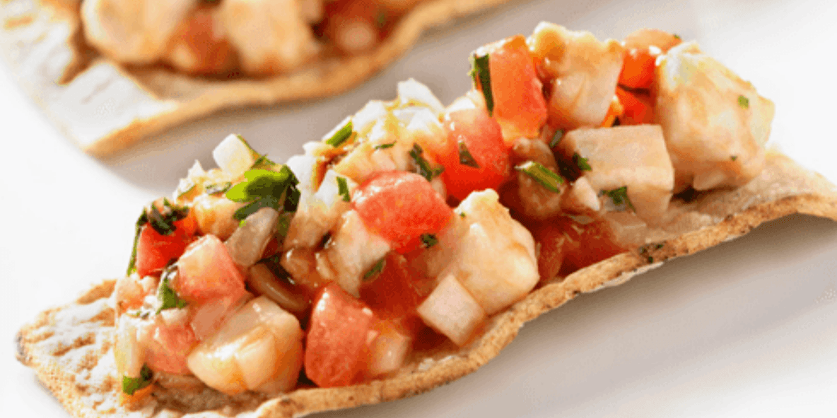 Tostada con Ceviche