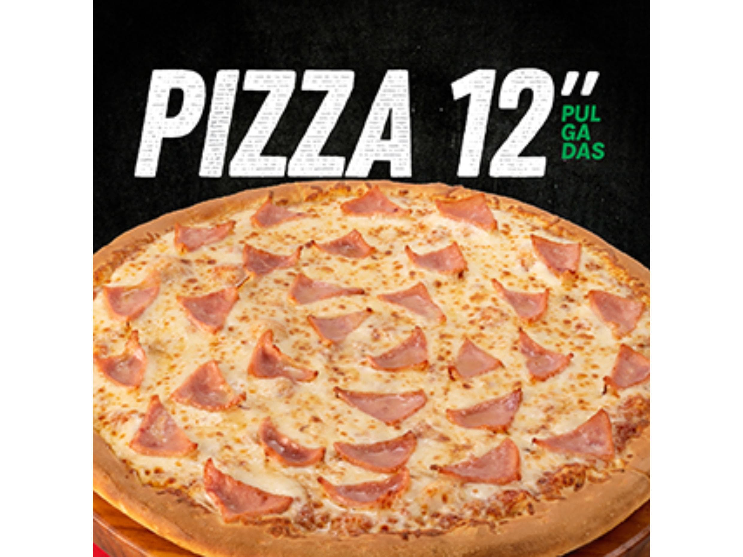 PIZZA DE 12 PULGADAS 8 SLICES DE 2 A 3 PERSONAS