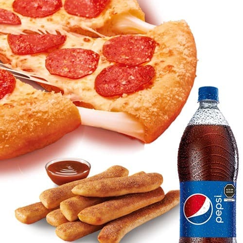 Combo Súper Cheese Pepperoni + Canelitas + Pepsi2L