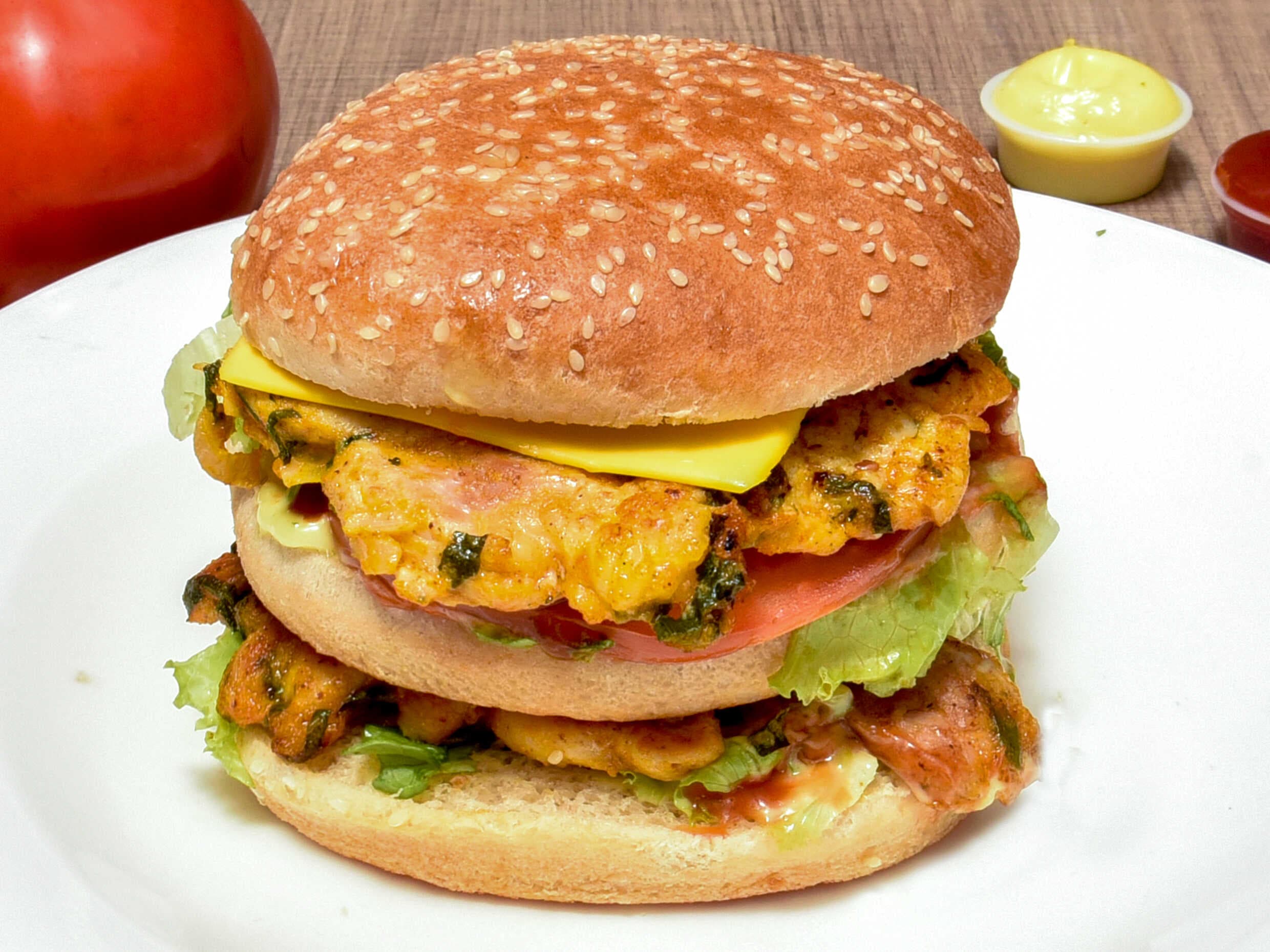 Hamburguesa Doble de Pollo