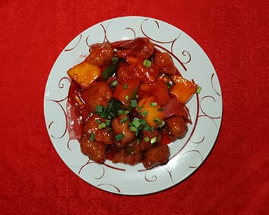 37 - Carne de Cerdo Frito en Salsa Agridulce