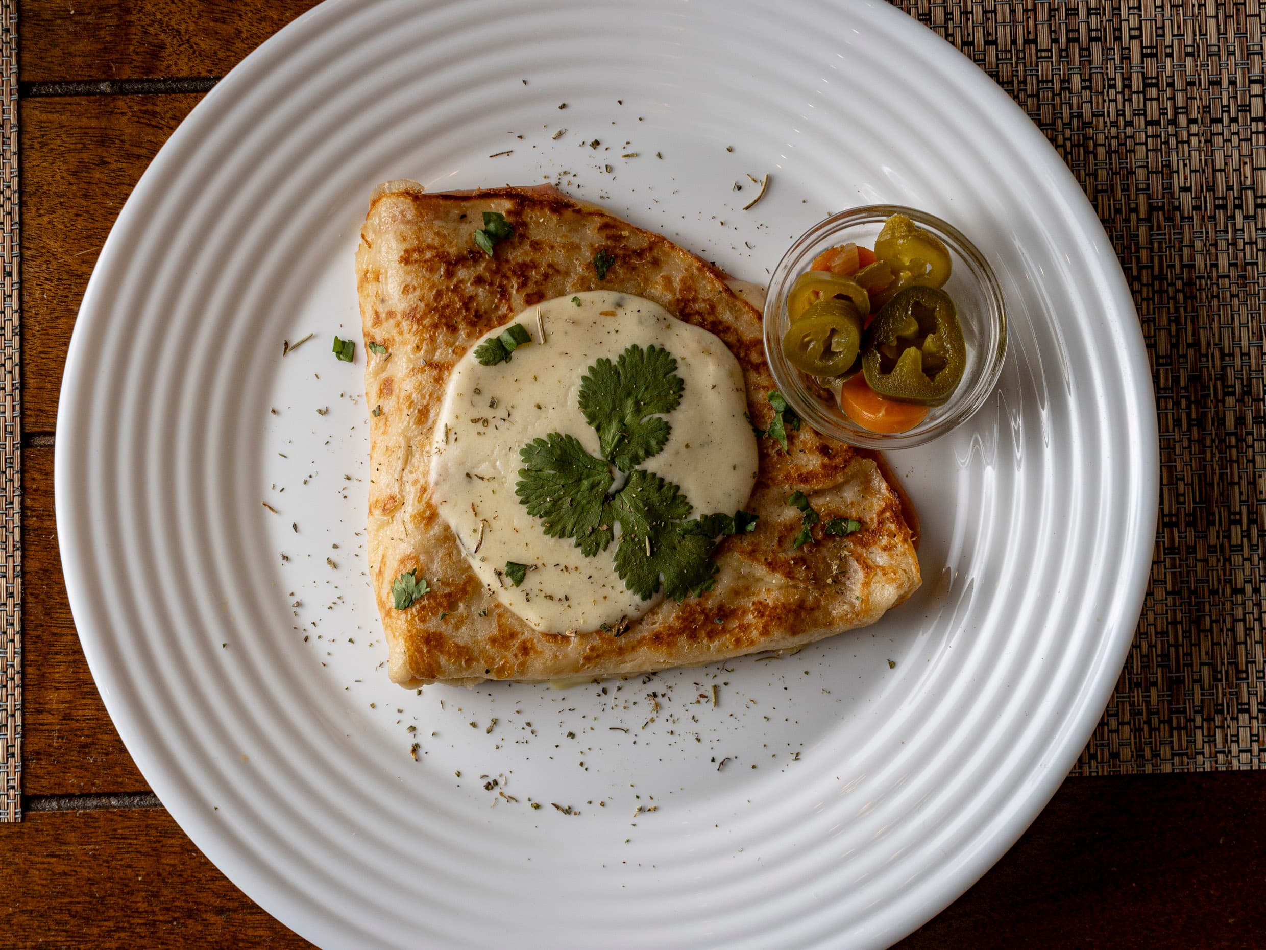 Crepa Jamón y Queso Bechamel