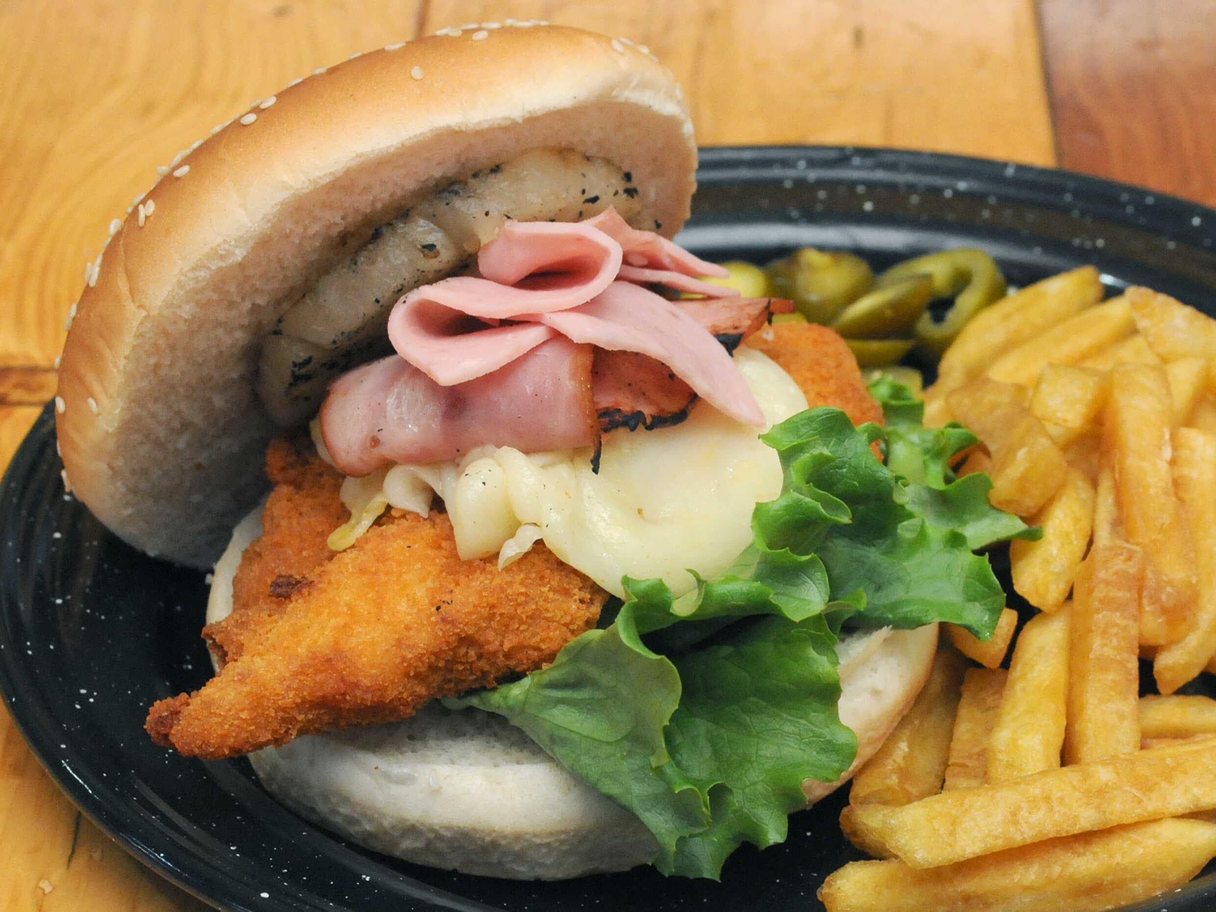 Hamburguesa Hawaiana Pollo