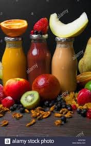 Licuado de fruta de la temporada