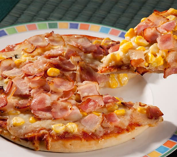 Pizza 2 Ingredientes Tocineta Maíz