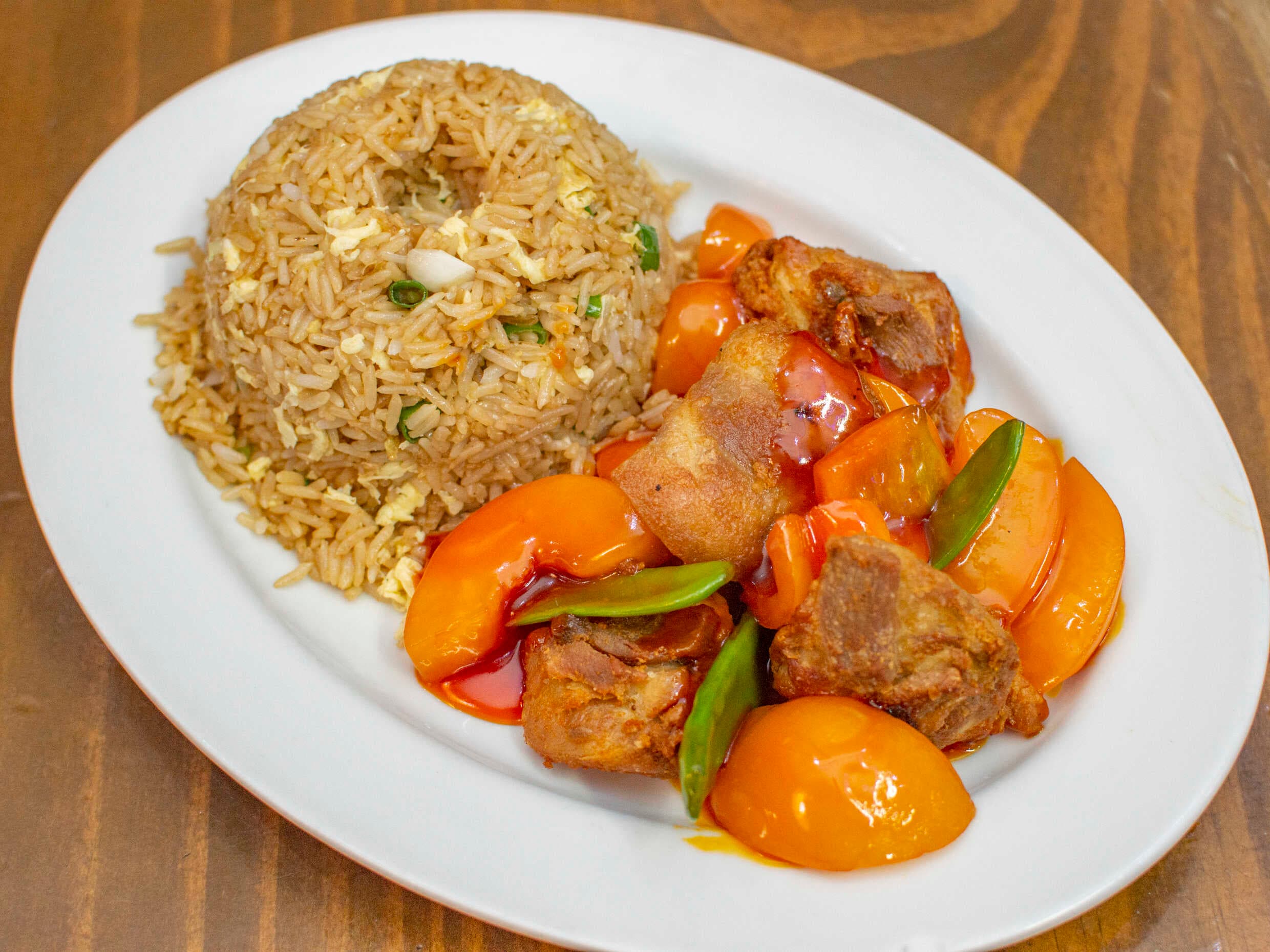 Pollo con Durazno