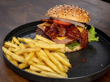 Hamburguesa con Tocino
