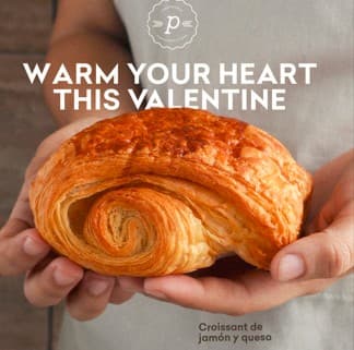 Croissant de  jamón  y Queso