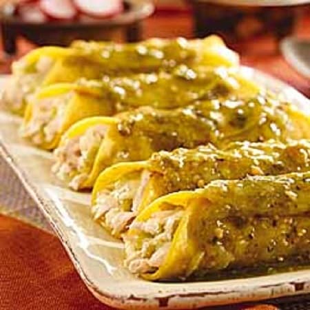 Enchiladas Verdes.