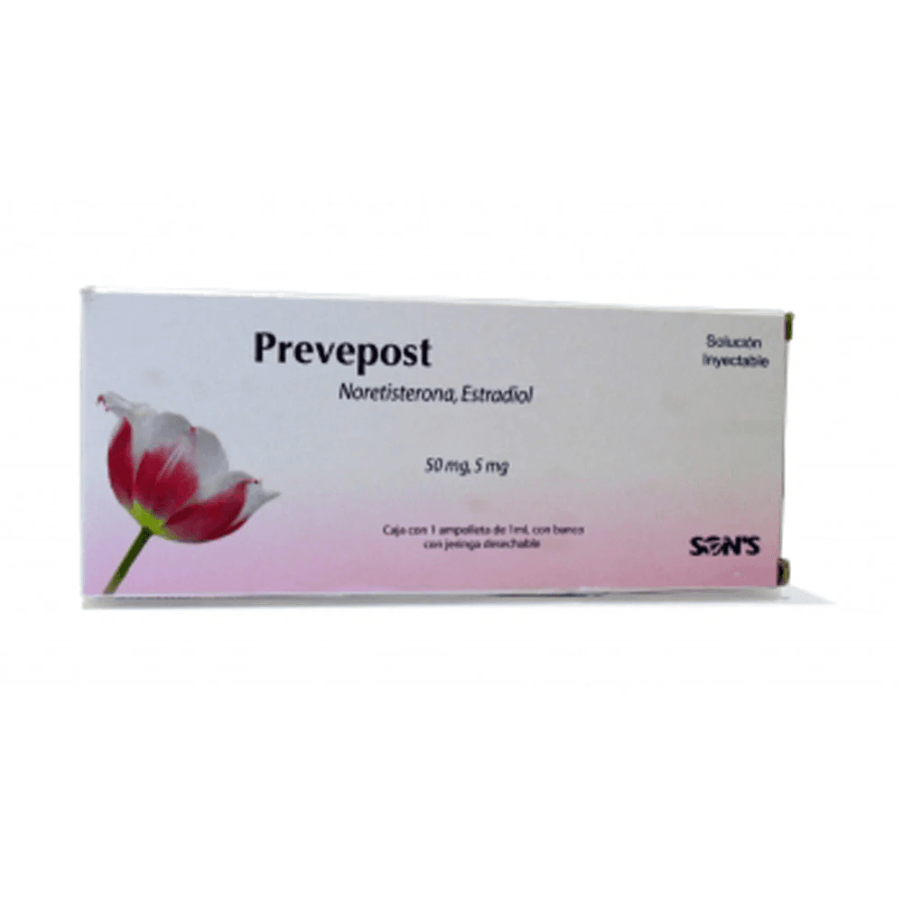 NORTEISTERONA-ESTRADIOL 50/5MG AMP 1ML (PREVEPOST)