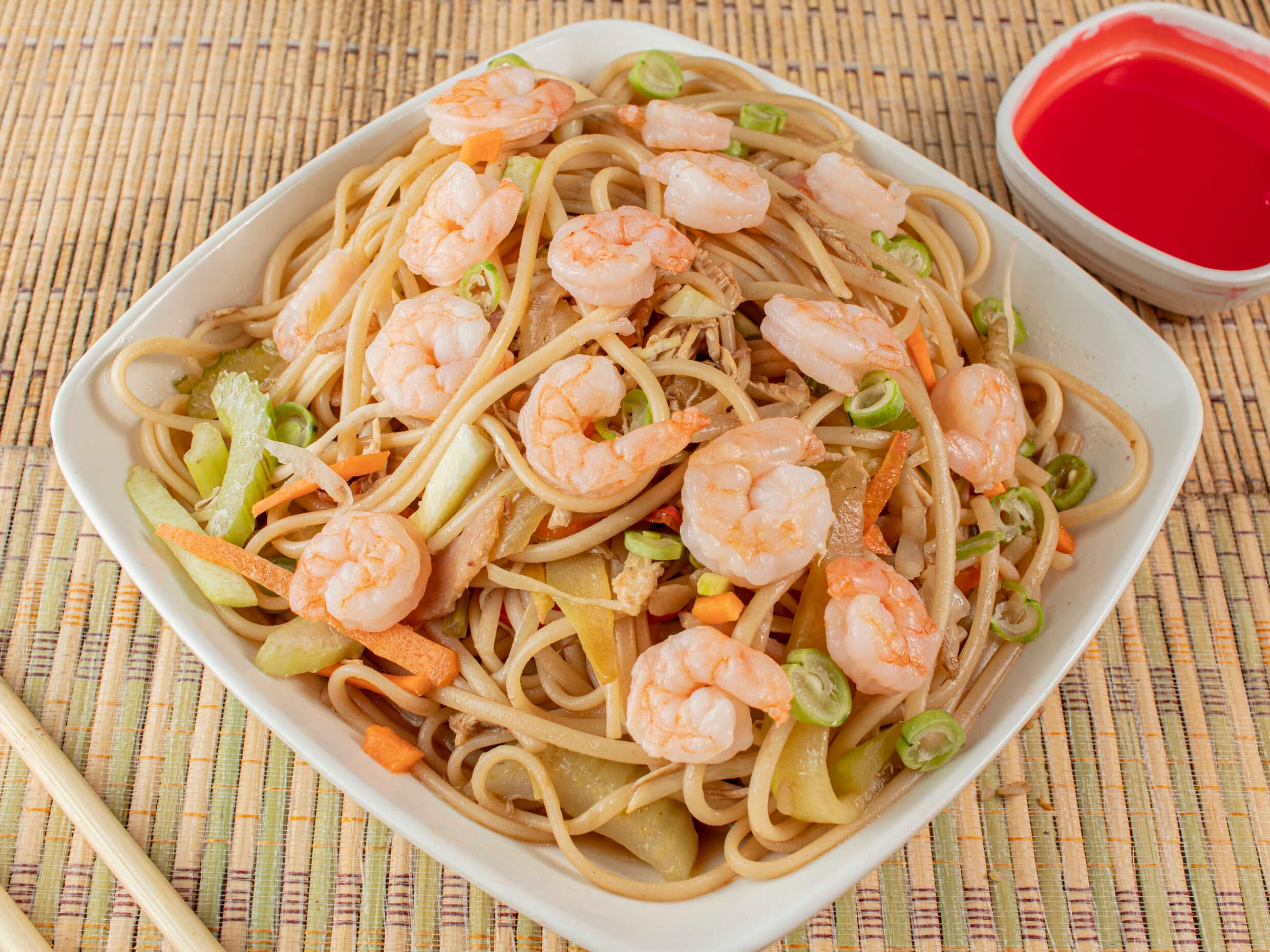 Pasta solo Camarones