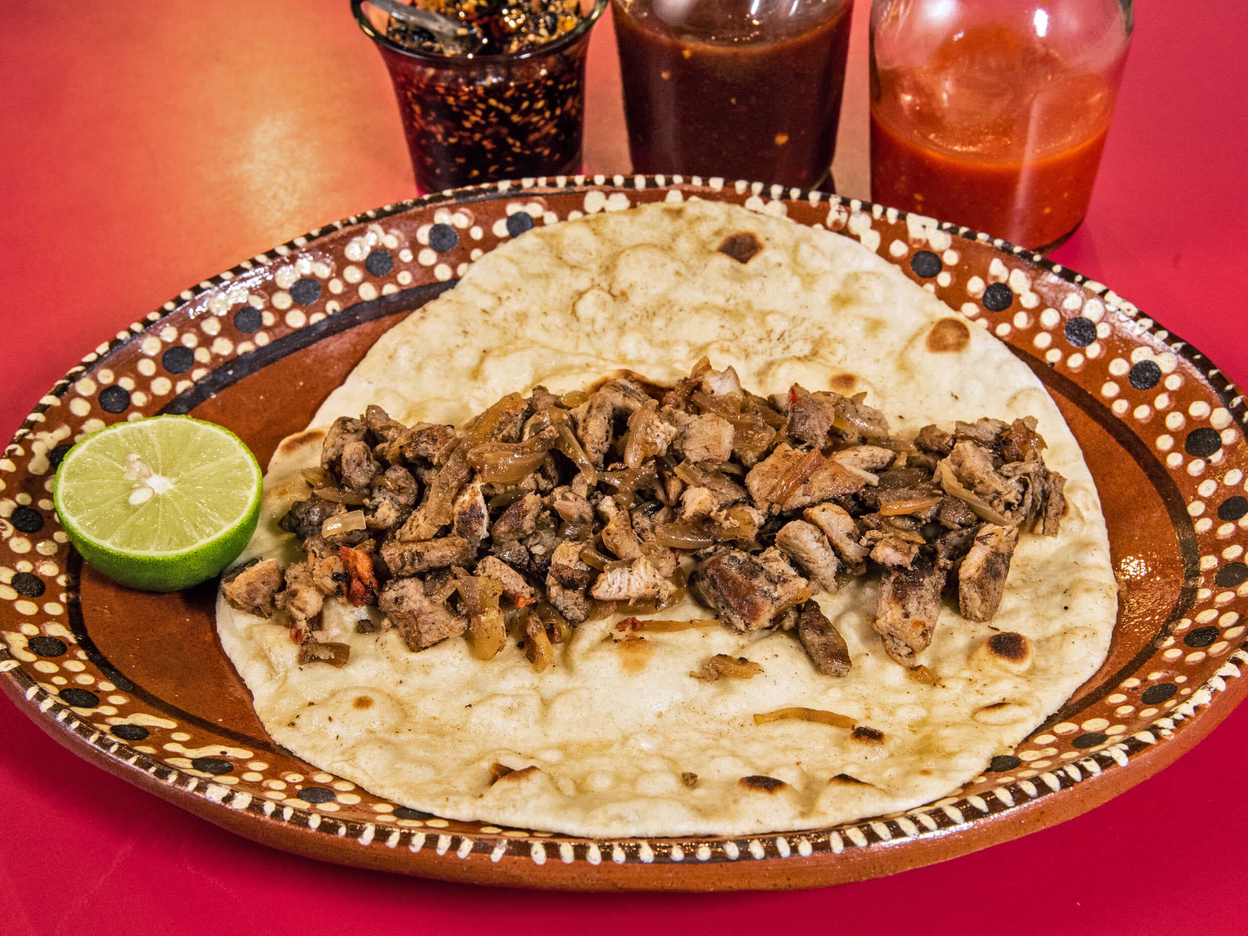 Taco en Pan Árabe