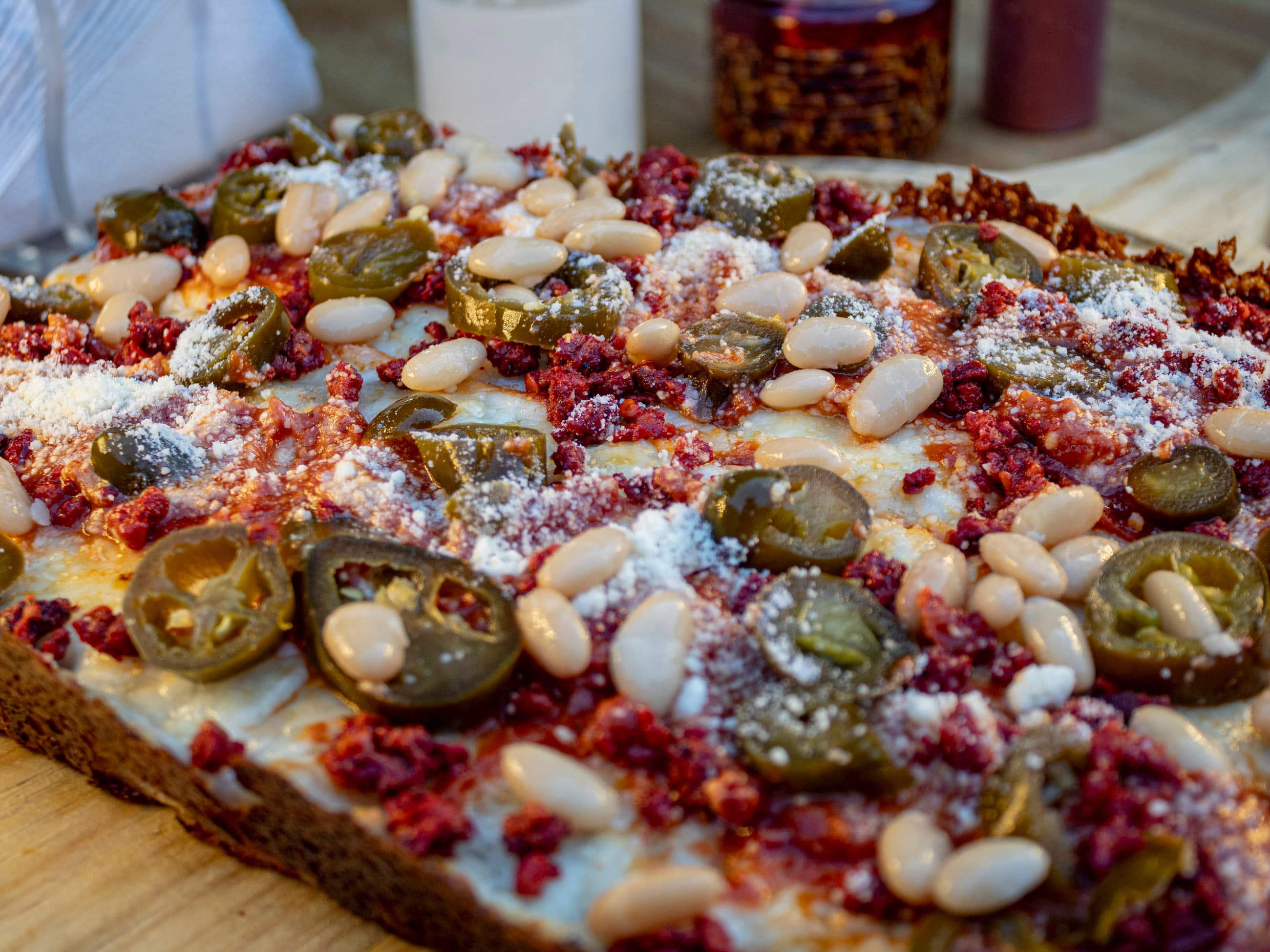 Estilo Detroit Pizza Mexicana