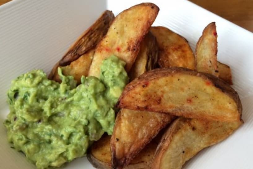Papas cascos rústica frita