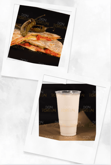 Sincronizada Sencilla + Agua de Horchata 1/2 L