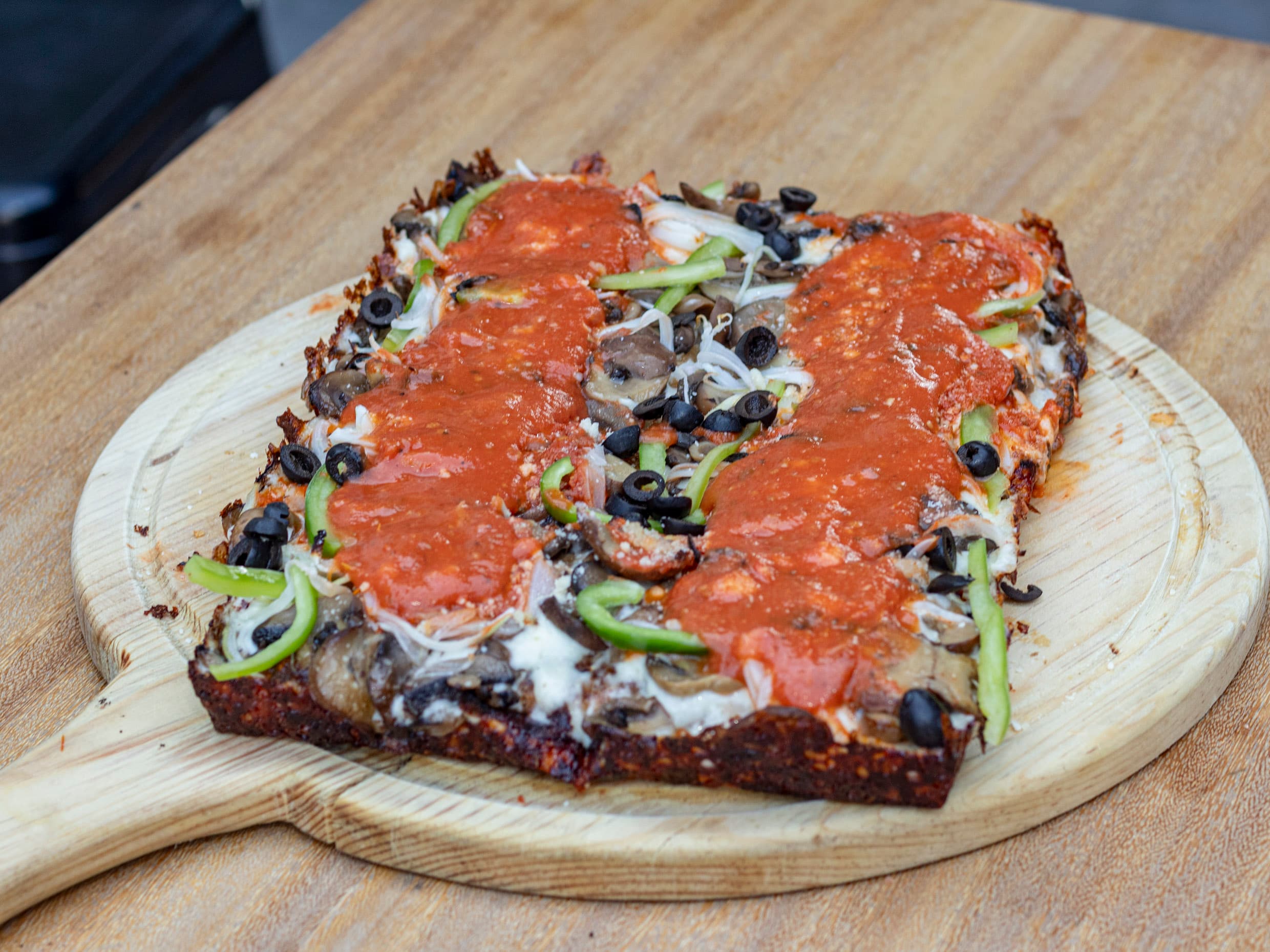 Estilo Detroit Pizza Vegana