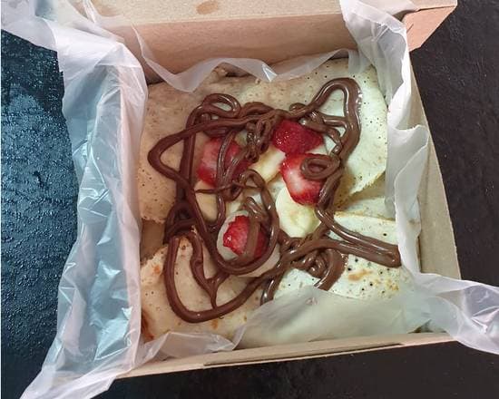 Crepa de Plátano, Fresa, Nutella y Lechera