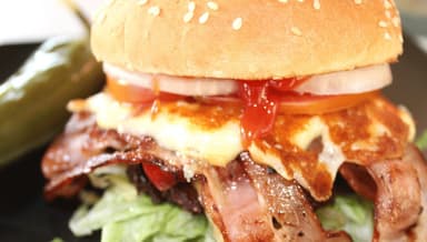 Hamburguesa de Arrachera con Piña
