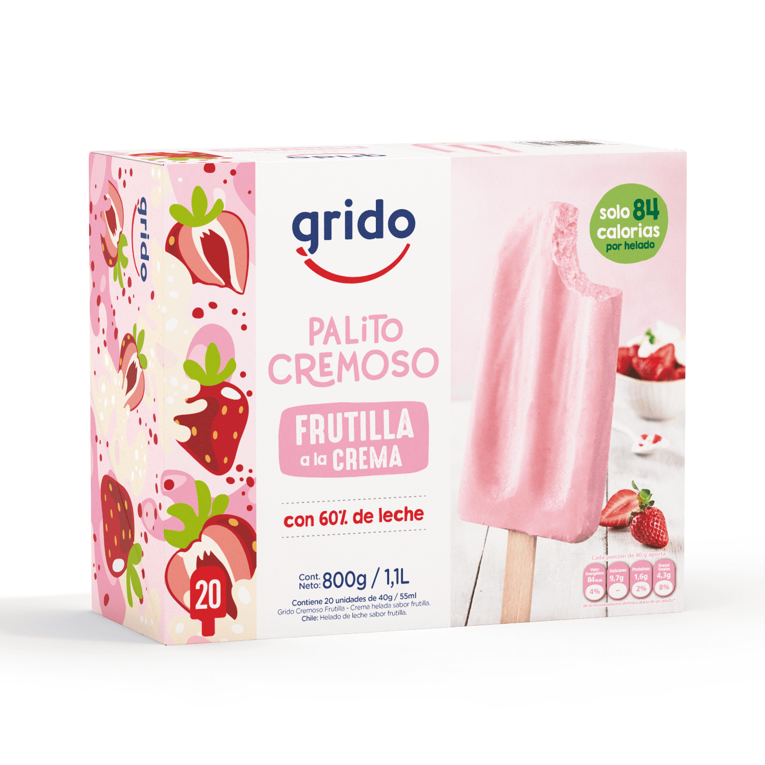 Grido Cremoso Caja 20 uds