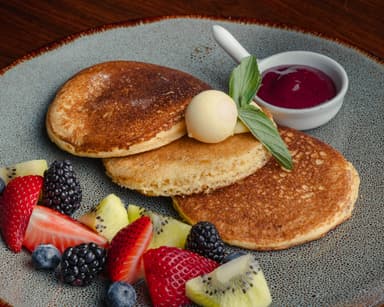 Hot Cakes con Miel Maple