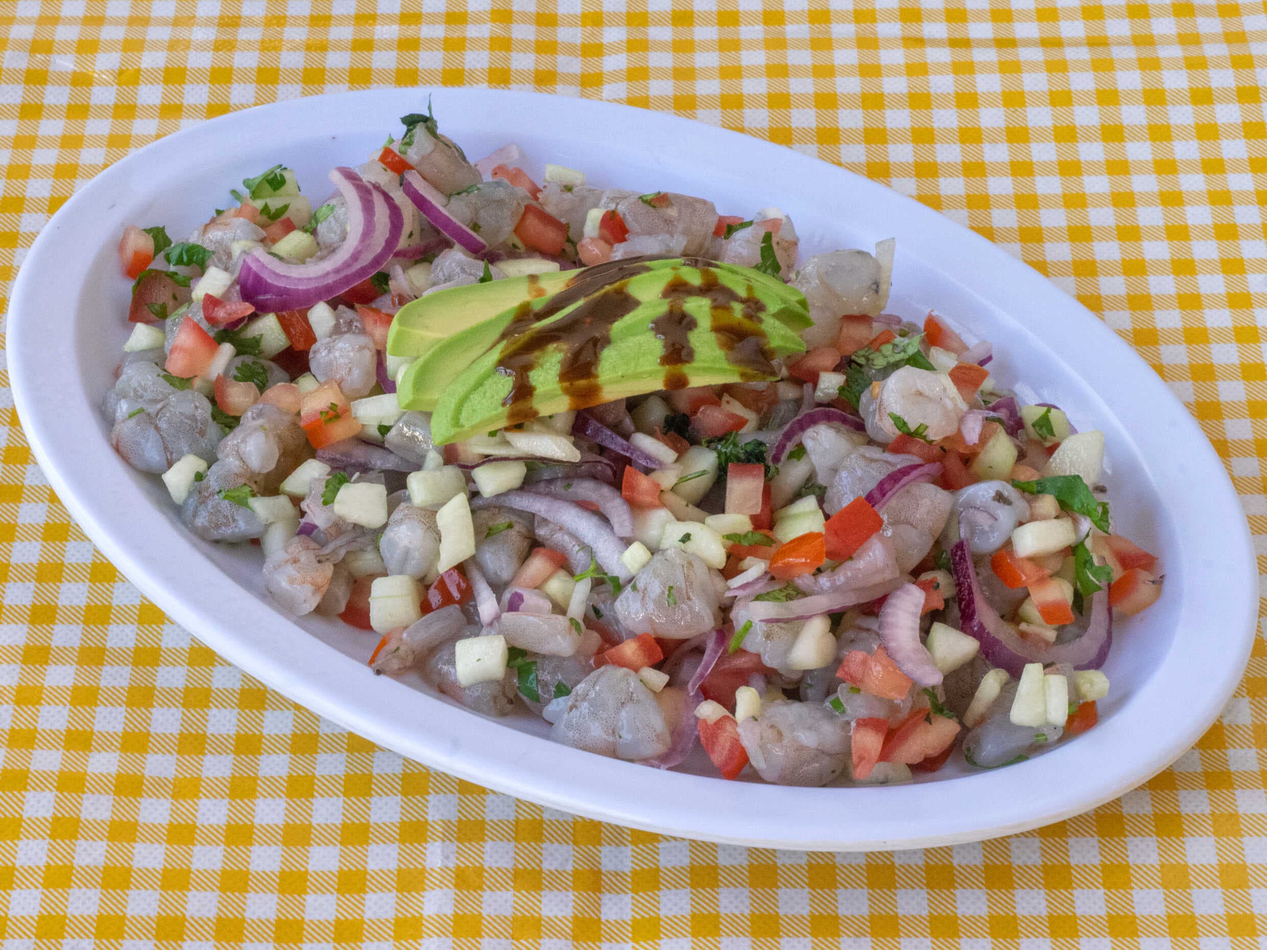 Orden de ceviche de camaron