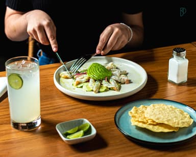 Tostada de Aguachile Verde