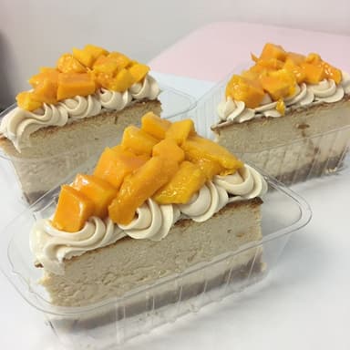 Rebanada de Cheesecake Mango Cremoso