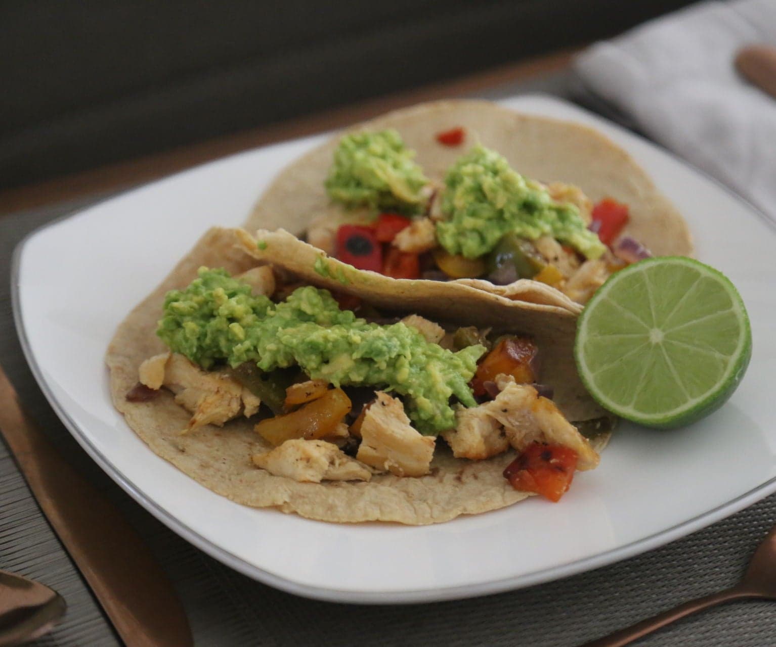 5 Tacos de Alambre de Pollo