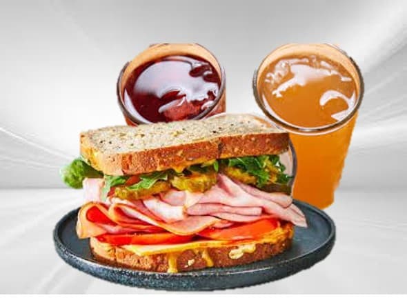MVP Sandwich "Señor Proteína" + Agua Fruta Natural