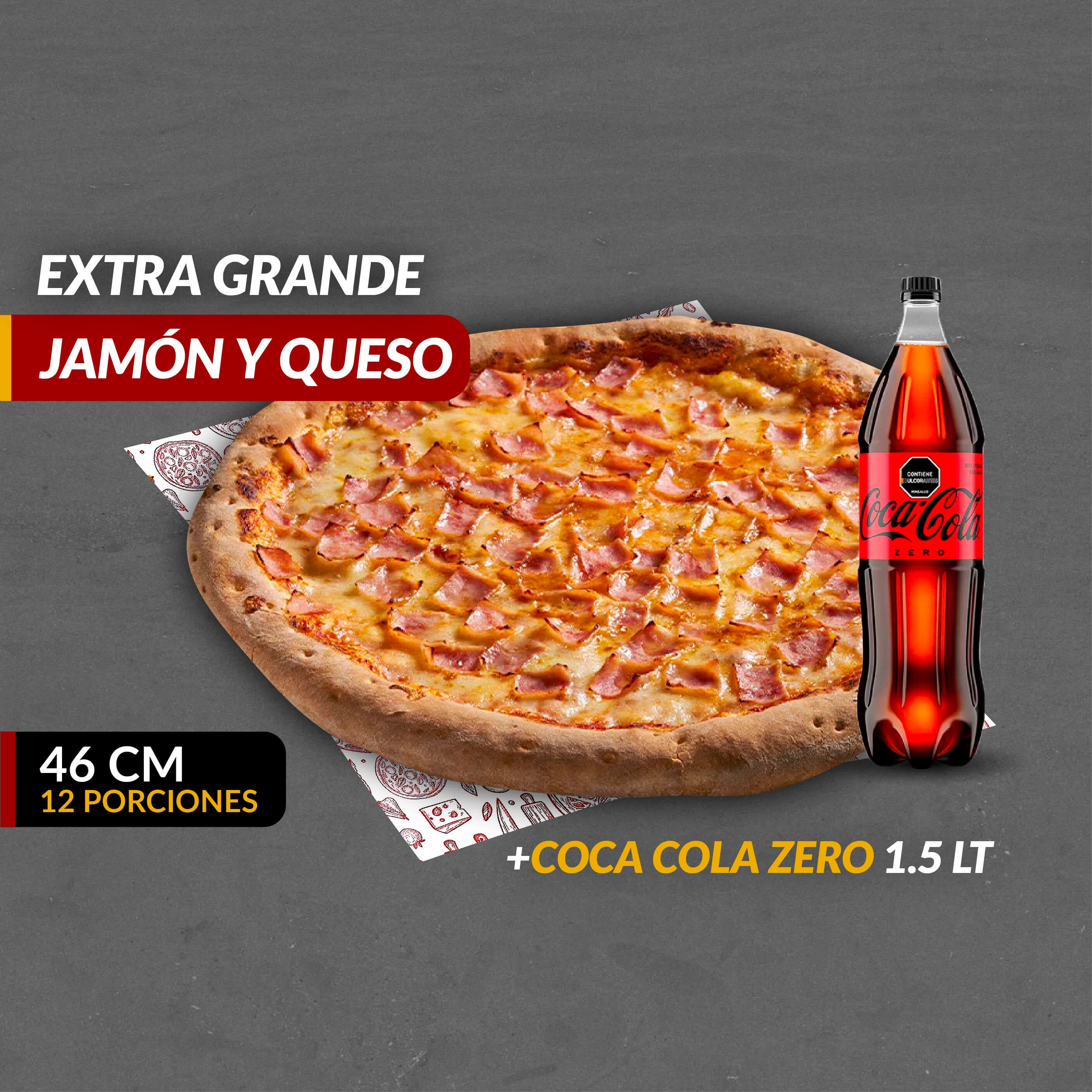 Pizza XGrande Jamón & Queso
