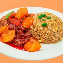 Pollo Trozos con Durazno